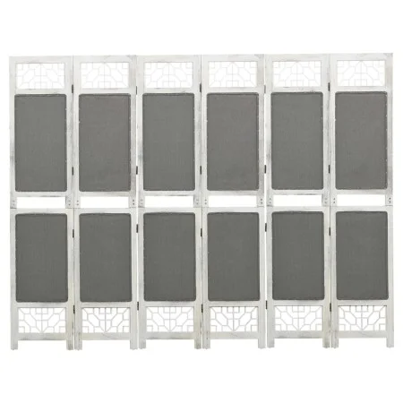 Divider screen with 6 gray fabric panels 210x165 cm by vidaXL, Room dividers - Ref: Foro24-338557, Price: 101,77 €, Discount: %