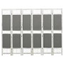Divider screen with 6 gray fabric panels 210x165 cm by vidaXL, Room dividers - Ref: Foro24-338557, Price: 102,32 €, Discount: %