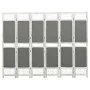 Divider screen with 6 gray fabric panels 210x165 cm by vidaXL, Room dividers - Ref: Foro24-338557, Price: 101,77 €, Discount: %