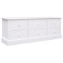 TV-Ständer Massivholz paulownia weiß 108x30x40 cm von vidaXL, TV-Möbel - Ref: Foro24-338527, Preis: 188,03 €, Rabatt: %