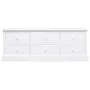Mueble para TV madera maciza de paulownia blanco 108x30x40 cm de vidaXL, Muebles TV - Ref: Foro24-338527, Precio: 166,83 €, D...