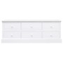 TV-Ständer Massivholz paulownia weiß 108x30x40 cm von vidaXL, TV-Möbel - Ref: Foro24-338527, Preis: 188,03 €, Rabatt: %