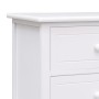 TV-Ständer Massivholz paulownia weiß 108x30x40 cm von vidaXL, TV-Möbel - Ref: Foro24-338527, Preis: 188,03 €, Rabatt: %