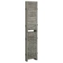 Biombo de 4 paneles de madera maciza gris 143x166 cm de vidaXL, Divisores de ambientes - Ref: Foro24-338575, Precio: 98,74 €,...