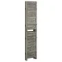 Gray solid wood 4-panel screen 143x166 cm by vidaXL, Room dividers - Ref: Foro24-338575, Price: 97,74 €, Discount: %