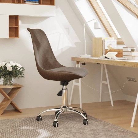 Silla de oficina giratoria tela gris taupe