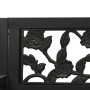Garten-Schaukelbank 125 cm aus Stahl und schwarzem Kunststoff von vidaXL, Gartenbänke - Ref: Foro24-317145, Preis: 114,03 €, ...