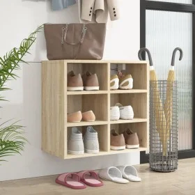 Schuhschrank aus Sonoma-Eiche, 52,5 x 30 x 50 cm von vidaXL, Schließfächer und Lagerschränke - Ref: Foro24-808690, Preis: 43,...