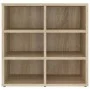 Sonoma oak shoe cabinet 52.5x30x50 cm by vidaXL, Lockers and storage cabinets - Ref: Foro24-808690, Price: 44,10 €, Discount: %