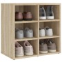Schuhschrank aus Sonoma-Eiche, 52,5 x 30 x 50 cm von vidaXL, Schließfächer und Lagerschränke - Ref: Foro24-808690, Preis: 44,...