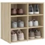 Sonoma oak shoe cabinet 52.5x30x50 cm by vidaXL, Lockers and storage cabinets - Ref: Foro24-808690, Price: 44,10 €, Discount: %