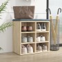 Mueble zapatero color roble Sonoma 52,5x30x50 cm de vidaXL, Taquillas y armarios de almacenamiento - Ref: Foro24-808690, Prec...