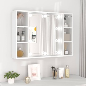 Furniture with mirror and white LED lights 76x15x55 cm by vidaXL, bathroom vanities - Ref: Foro24-808855, Price: 72,33 €, Dis...