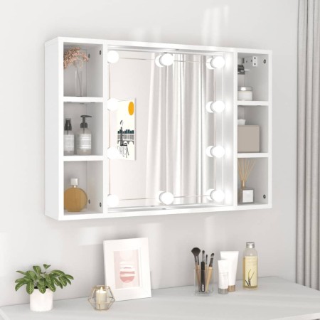 Furniture with mirror and white LED lights 76x15x55 cm by vidaXL, bathroom vanities - Ref: Foro24-808855, Price: 72,33 €, Dis...