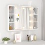 Furniture with mirror and white LED lights 76x15x55 cm by vidaXL, bathroom vanities - Ref: Foro24-808855, Price: 72,33 €, Dis...