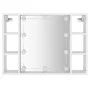 Möbel mit Spiegel und weißen LED-Leuchten 76x15x55 cm von vidaXL, Badezimmerwaschtische - Ref: Foro24-808855, Preis: 71,18 €,...