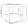 White plywood coffee table 55x55x42 cm by vidaXL, Coffee table - Ref: Foro24-810262, Price: 40,40 €, Discount: %