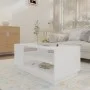 Mesa de centro de madera de ingeniería blanca 102x55x43 cm de vidaXL, Mesas de centro - Ref: Foro24-810280, Precio: 69,45 €, ...