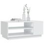 Weißer Couchtisch aus Holzwerkstoff 102x55x43 cm von vidaXL, Couchtisch - Ref: Foro24-810280, Preis: 70,40 €, Rabatt: %