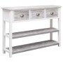 Aparador madera maciza de paulownia gris antiguo 108x30x76 cm de vidaXL, Aparadores - Ref: Foro24-338543, Precio: 127,70 €, D...