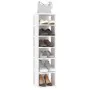 White plywood shoe cabinet 27.5x27x102 cm by vidaXL, Shoe racks and shoe organizers - Ref: Foro24-808485, Price: 43,40 €, Dis...