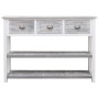 Aparador madera maciza de paulownia gris antiguo 108x30x76 cm de vidaXL, Aparadores - Ref: Foro24-338543, Precio: 127,70 €, D...