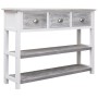 Aparador madera maciza de paulownia gris antiguo 108x30x76 cm de vidaXL, Aparadores - Ref: Foro24-338543, Precio: 127,70 €, D...