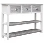 Aparador madera maciza de paulownia gris antiguo 108x30x76 cm de vidaXL, Aparadores - Ref: Foro24-338543, Precio: 127,05 €, D...