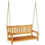 Banco columpio de jardín de 2 plazas 110x56x58 cm Madera maciza de acacia von , Gartenbänke - Ref: Foro24-4105521, Preis: 134...
