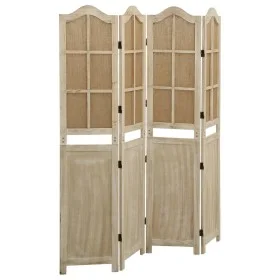 4-panel screen brown fabric 140x165 cm by vidaXL, Room dividers - Ref: Foro24-338591, Price: 109,01 €, Discount: %