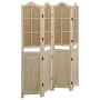 4-teiliger Paravent aus braunem Stoff, 140 x 165 cm von vidaXL, Raumteiler - Ref: Foro24-338591, Preis: 110,36 €, Rabatt: %