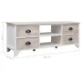 Mueble para TV madera maciza de paulownia 108x30x40 cm de vidaXL, Muebles TV - Ref: Foro24-338520, Precio: 100,90 €, Descuent...