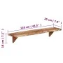 Wandregale 2 Einheiten aus massivem Akazienholz 110x20x18 cm von vidaXL, Regale und Regale - Ref: Foro24-337824, Preis: 112,9...