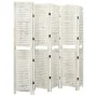 6-Paneel Massivholz Paravent antik weiß 215x166 cm von vidaXL, Raumteiler - Ref: Foro24-338573, Preis: 140,17 €, Rabatt: %