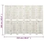 6-Paneel Massivholz Paravent antik weiß 215x166 cm von vidaXL, Raumteiler - Ref: Foro24-338573, Preis: 140,17 €, Rabatt: %