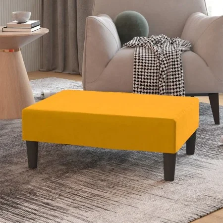Gelber Samt-Fußhocker 78x56x32 cm von vidaXL, Osmanen - Ref: Foro24-337694, Preis: 52,07 €, Rabatt: %