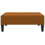Fußbank aus braunem Samt 78x56x32 cm von vidaXL, Osmanen - Ref: Foro24-337695, Preis: 56,39 €, Rabatt: %