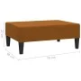 Reposapiés de terciopelo marrón 78x56x32 cm de vidaXL, Otomanas - Ref: Foro24-337695, Precio: 56,00 €, Descuento: %