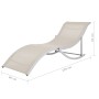 Tumbonas plegables 2 unidades textilene color crema de vidaXL, Tumbonas - Ref: Foro24-47785, Precio: 268,29 €, Descuento: %