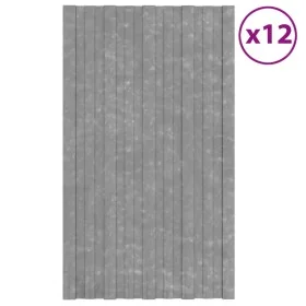 Dachpaneel aus silberverzinktem Stahl, 12 Einheiten, 80 x 45 cm von vidaXL, Decke - Ref: Foro24-317209, Preis: 55,10 €, Rabat...