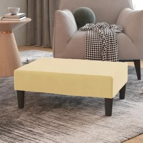 Fußhocker aus cremefarbenem Samt, 78 x 56 x 32 cm von vidaXL, Osmanen - Ref: Foro24-337696, Preis: 55,74 €, Rabatt: %