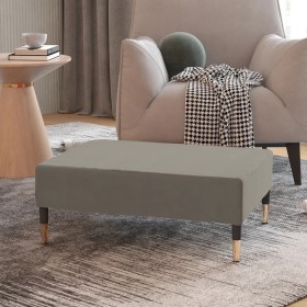 Hocker aus hellgrauem Samtstoff 78x56x32 cm von vidaXL, Osmanen - Ref: Foro24-337698, Preis: 63,45 €, Rabatt: %