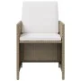 Garden chairs with stools 2 units beige synthetic rattan by vidaXL, Garden chairs - Ref: Foro24-316781, Price: 171,87 €, Disc...