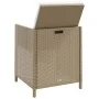 Garden chairs with stools 2 units beige synthetic rattan by vidaXL, Garden chairs - Ref: Foro24-316781, Price: 171,87 €, Disc...