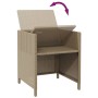 Garden chairs with stools 2 units beige synthetic rattan by vidaXL, Garden chairs - Ref: Foro24-316781, Price: 173,94 €, Disc...