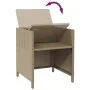 Garden chairs with stools 2 units beige synthetic rattan by vidaXL, Garden chairs - Ref: Foro24-316781, Price: 171,87 €, Disc...