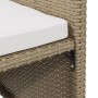 Gartenstühle mit Hockern 2 Einheiten beiges synthetisches Rattan von vidaXL, Gartenstühle - Ref: Foro24-316781, Preis: 173,94...