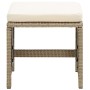 Garden chairs with stools 2 units beige synthetic rattan by vidaXL, Garden chairs - Ref: Foro24-316781, Price: 173,94 €, Disc...