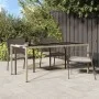 Garden table tempered glass beige synthetic rattan 190x90x75 cm by vidaXL, Garden tables - Ref: Foro24-316717, Price: 139,16 ...