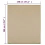 Taupe gray cotton jersey fitted sheet 140x200 cm by vidaXL, Bed sheets - Ref: Foro24-136224, Price: 13,59 €, Discount: %